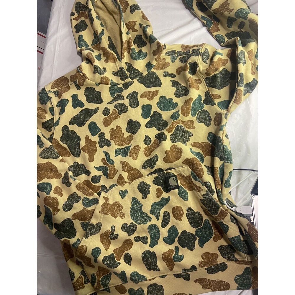 Youth Carhartt CA6326 Long-Sleeve Hoodie Camo Sweatshirt-Size 14-16-New W/O Tags